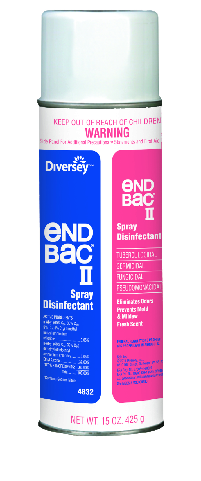 END BAC II DISINFECTANT AEROSOL 12/15OZ/CS